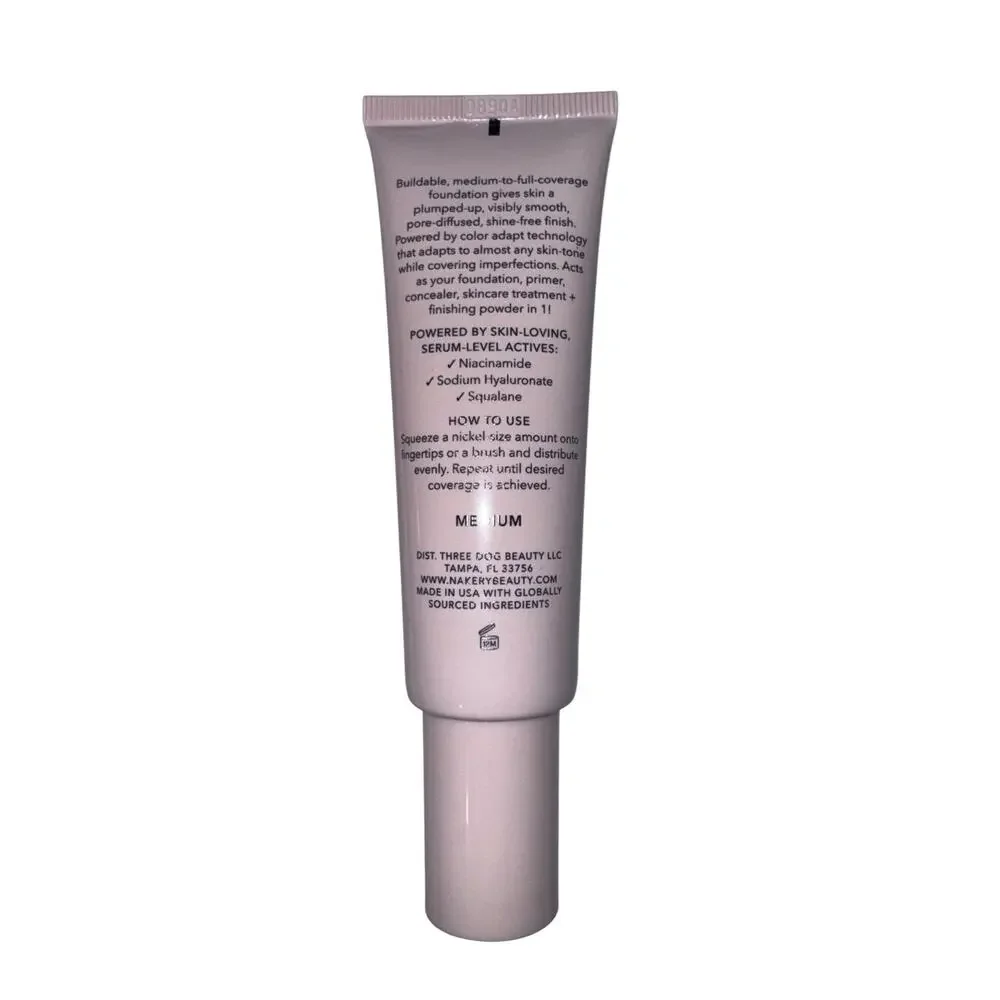 Nakery Beauty Skip the Line Plumping Velvet Serum Infused Foundation Medium 1fl